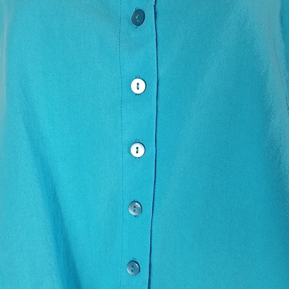 JW Style, Teal top, adjustable straps, Sz M - Picture 3 of 8
